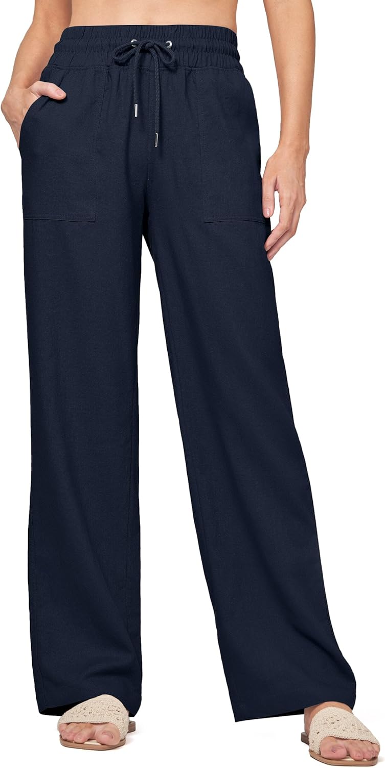 Willit Women Linen Pants Wide Leg Casual Palazzo Pants Review