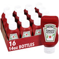 Heinz Ketchup 14 oz Bottles, Pack of 16 - Restaurant-Ready Supply
