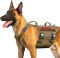 Large Dog Tactical Harness with 5 Metal Buckles - Heavy Duty Vest