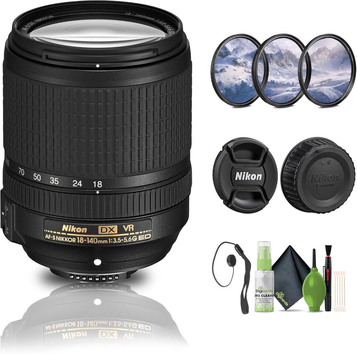 Nikon AF-S DX NIKKOR 18-140mm Lens with Filter Kit