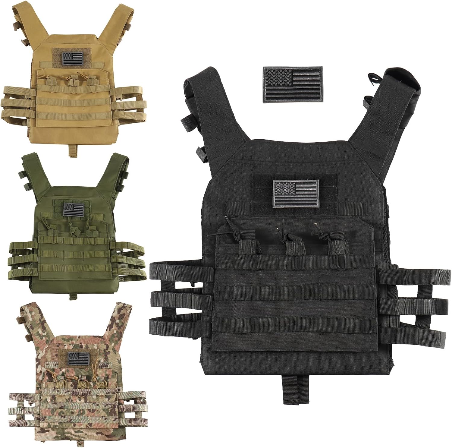 Tactical Airsoft Vest MOLLE Modular Paintball Vest for Comfort