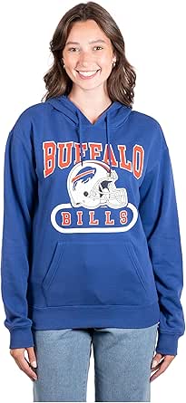 Ultra Game NFL Womens Soft Fleece Hoodie for Cozy Comfort