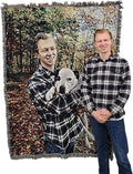 Personalized Woven Photo Blanket - 100% Cotton Heirloom Throw