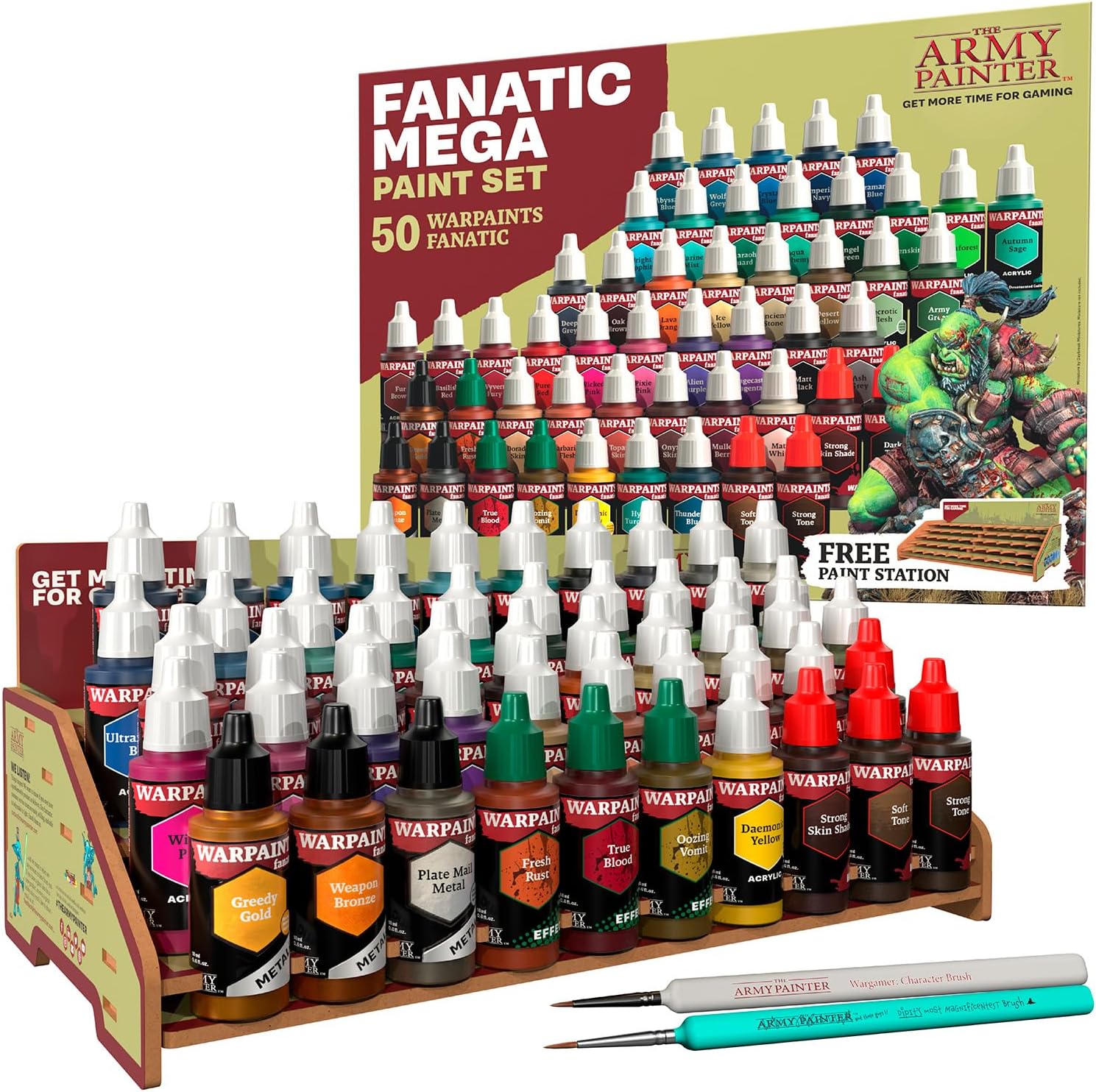 Warpaints Fanatic Mega Set Combo - 50 Acrylic Paints for Miniatures
