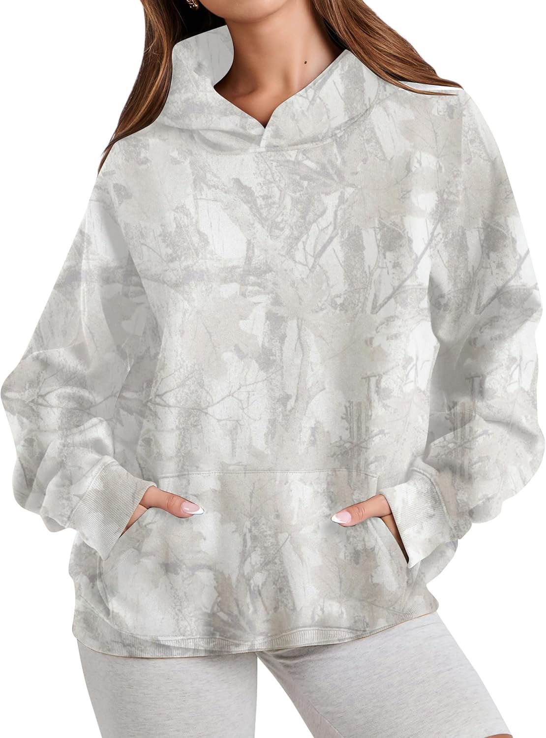 Maple Leaf Camo Hoodie | Oversized Trendy Style!