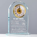 Movdyka Gifts for Wife Crystal Clock - Personalized Heartfelt Gift
