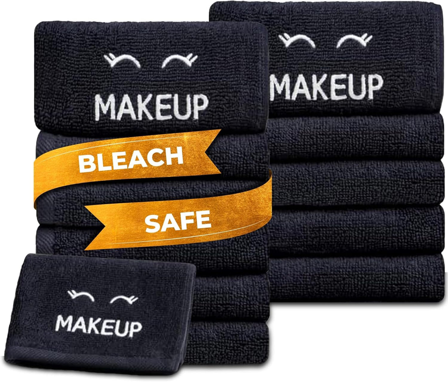 Ultra-Soft Black Makeup Washcloths for Effortless Cleansing
