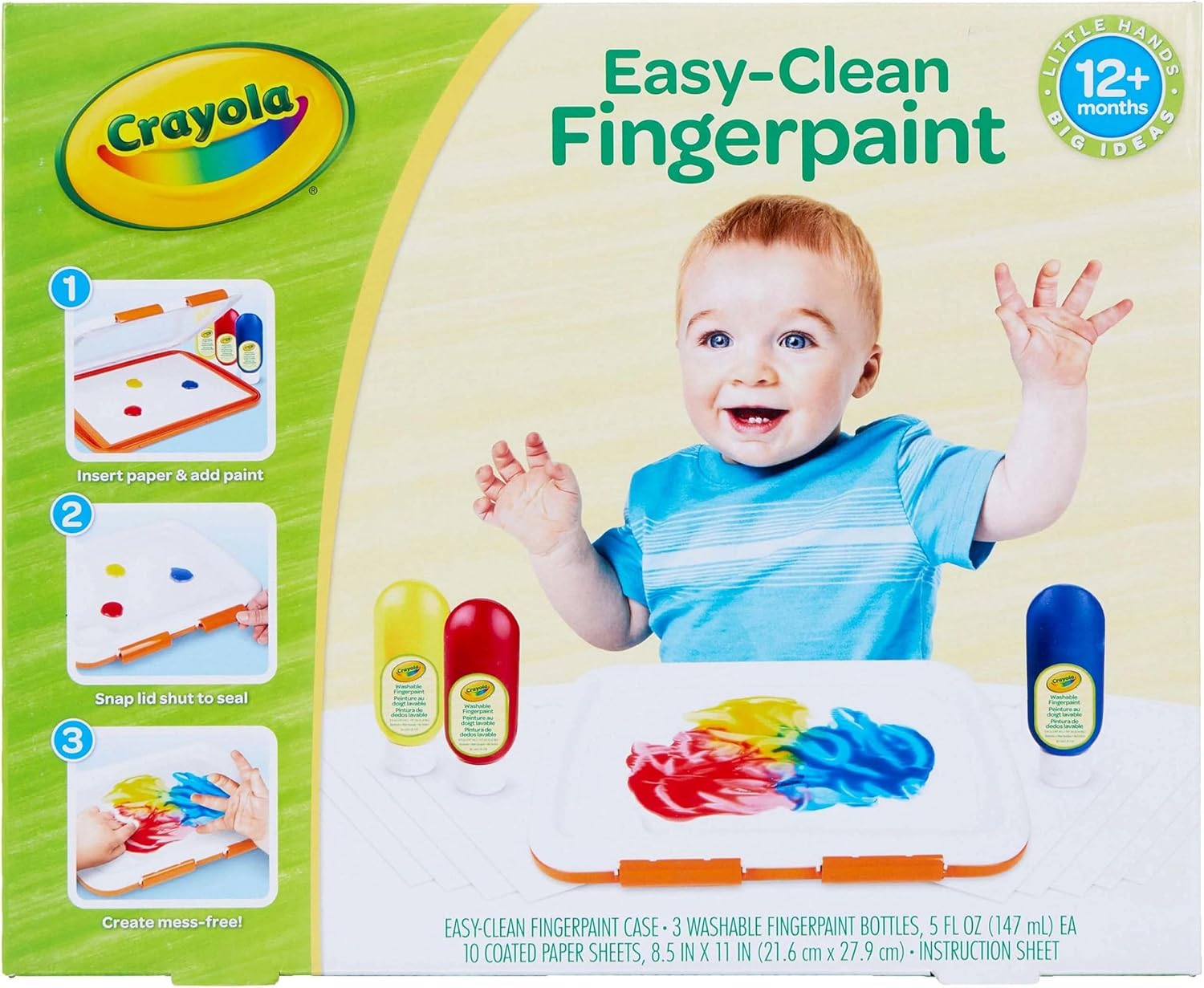 Crayola Washable Finger Paint: Mess-Free Fun!