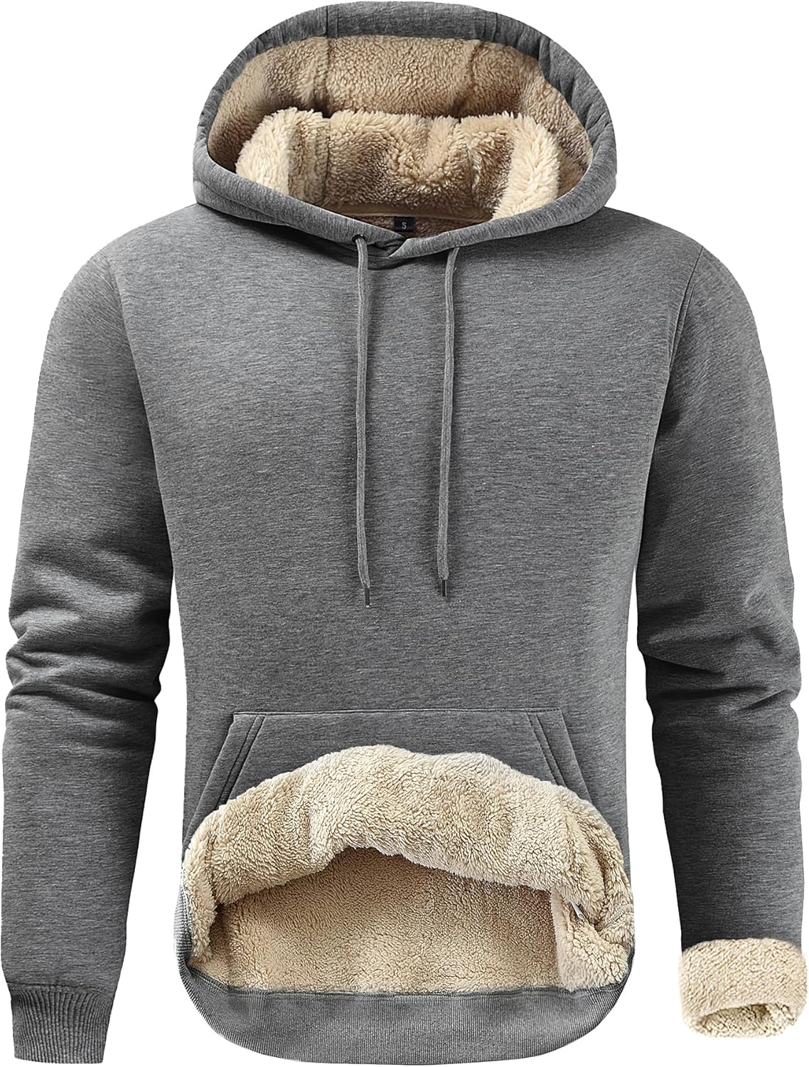 Gesean Men's Cotton Fleece Pullover Hoodie for Comfort and Style