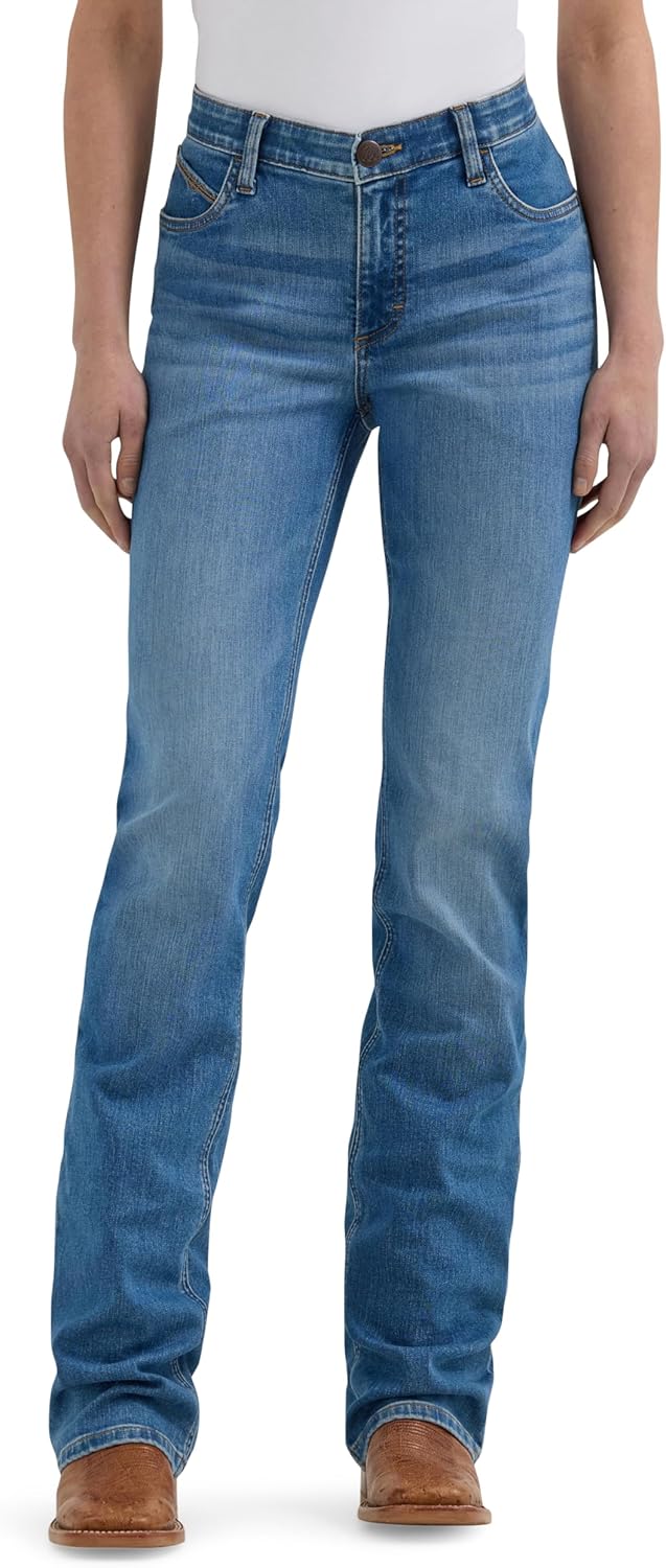 Wrangler Women's Premium Patch Mae Riding Jean for Comfort