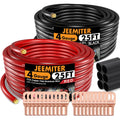 4 Gauge Wire 50ft CCA Power & Ground Cable Set - Durable Auto Wiring