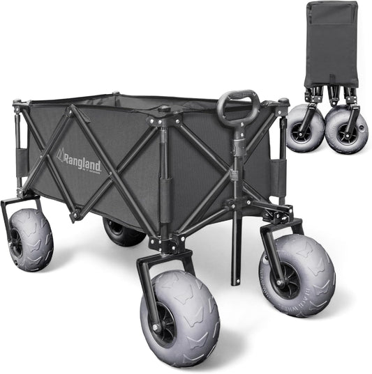 Beach Wagon with Big Wheels for Sand - All Terrain Utility Cart