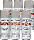Stops Rust Spray Paint 12 oz Gloss Pewter Gray - Durable Rust