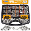 weideer Nuts and Bolts Assortment Kit 1605PCS - Stainless Steel