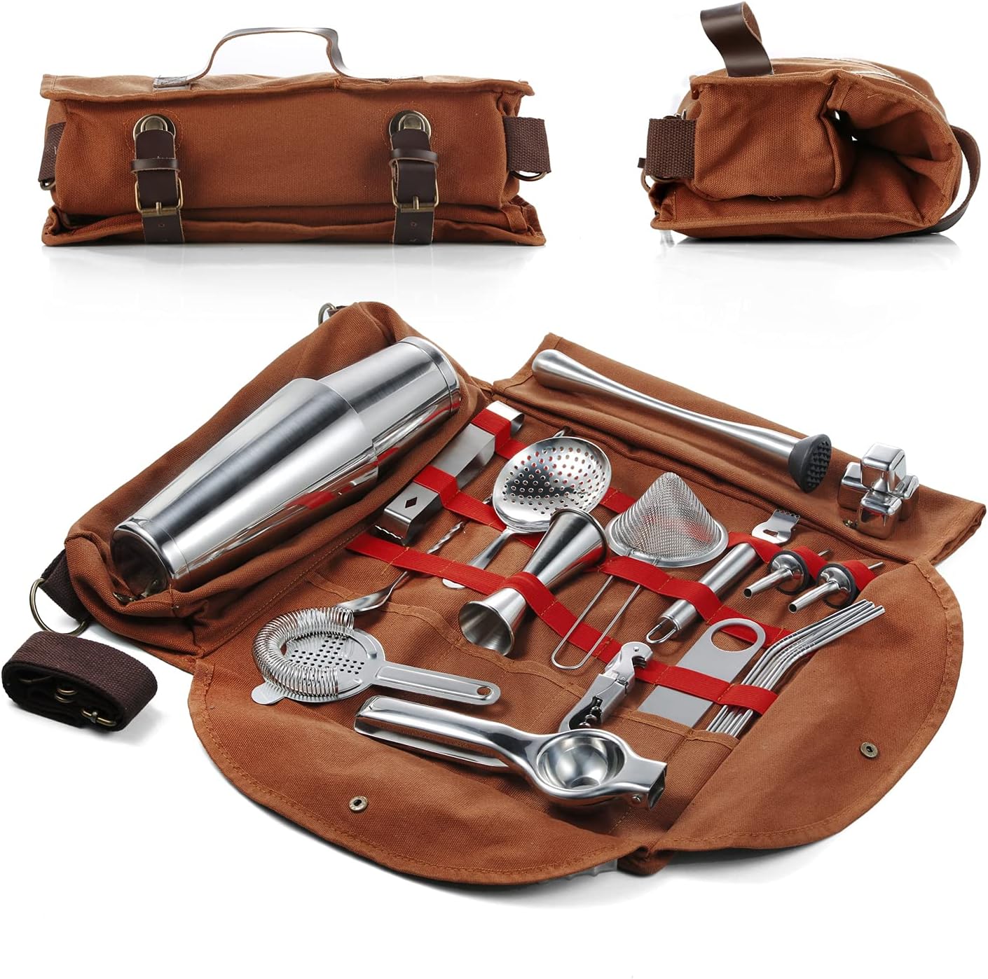 Ultimate Bartender Kit | Complete 25-Piece Set with Travel Bag
