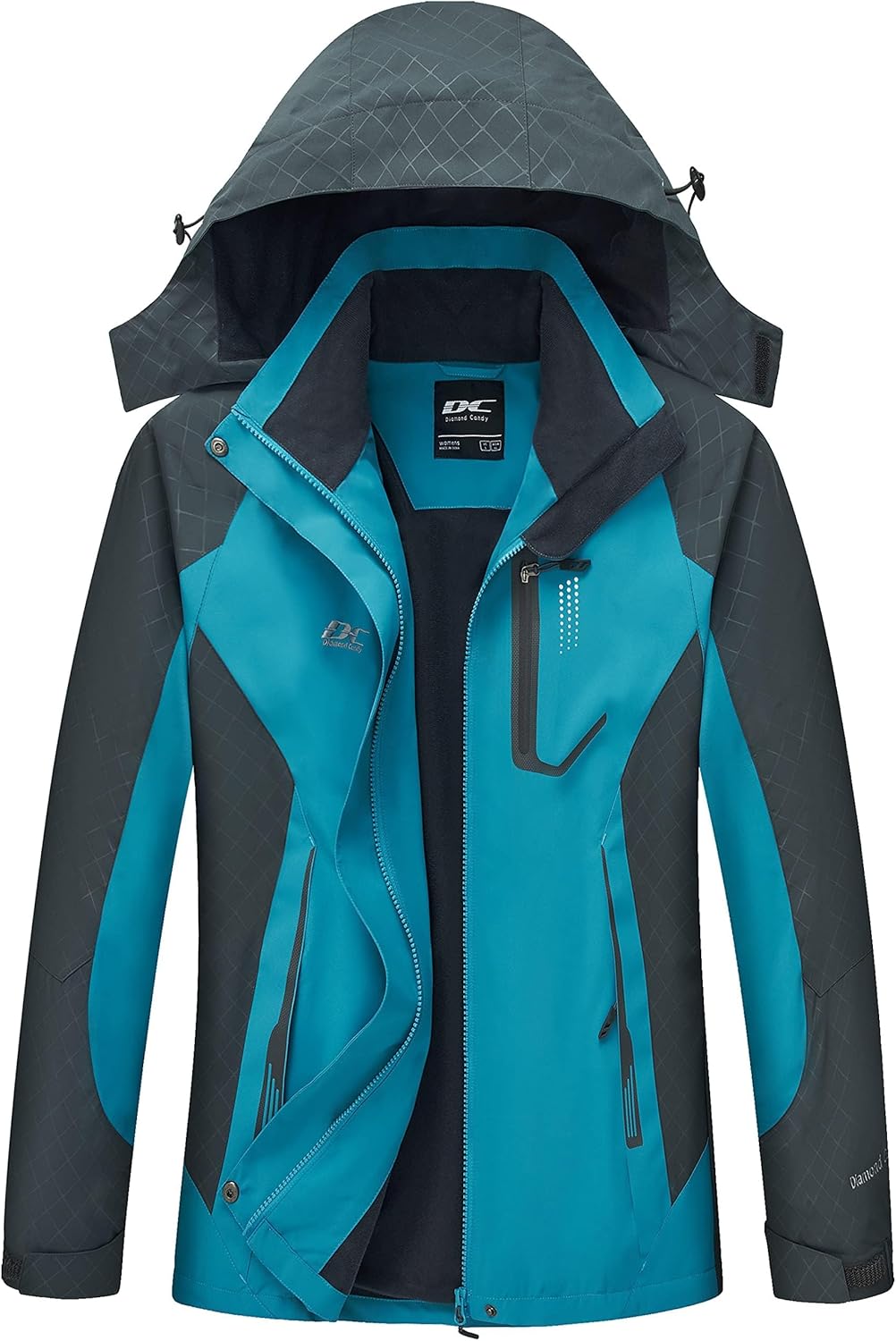 Diamond Candy Women's Waterproof Rain Jacket for All Activities