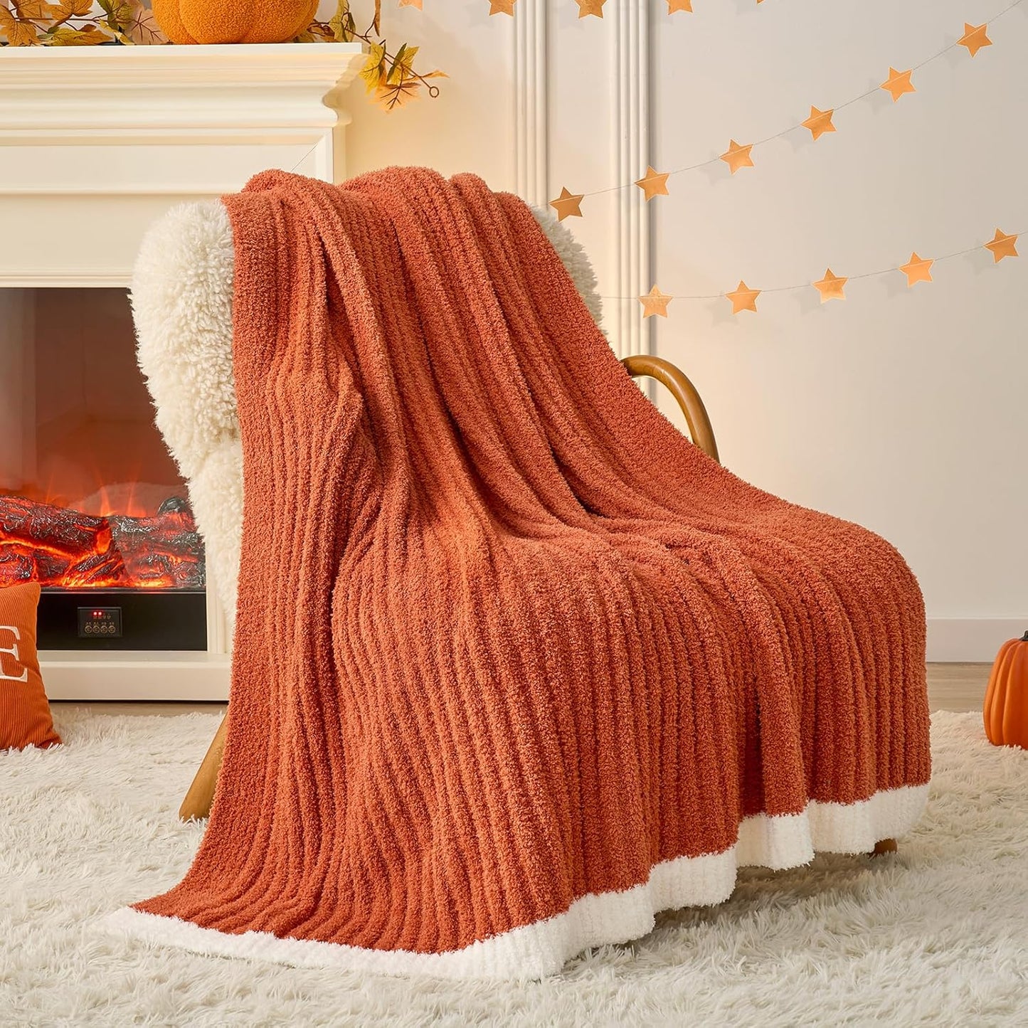 Snuggle Sac Fluffy Fall Bedding Blanket for Cozy Comfort