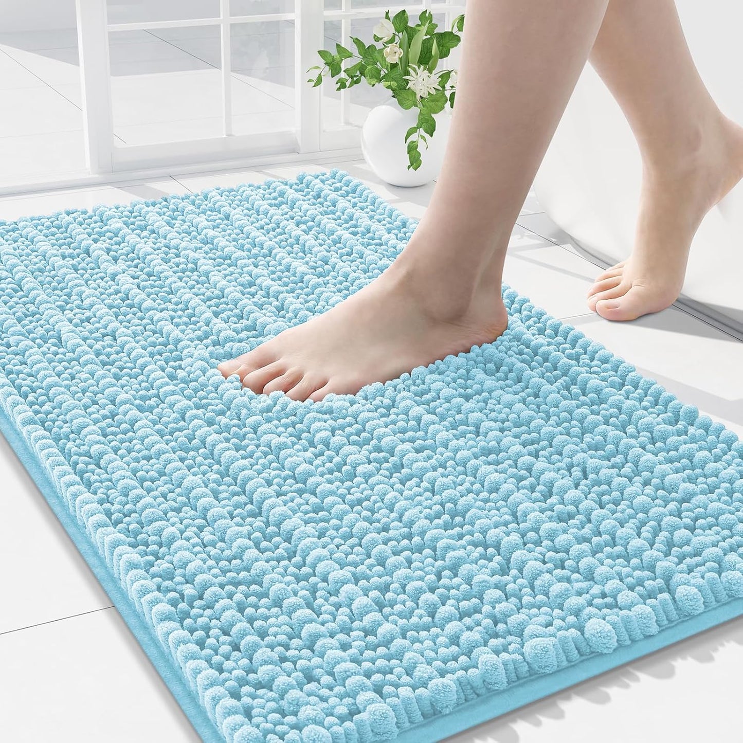 Arotive Luxury Chenille Bathroom Rug Mat for Comfort and Style