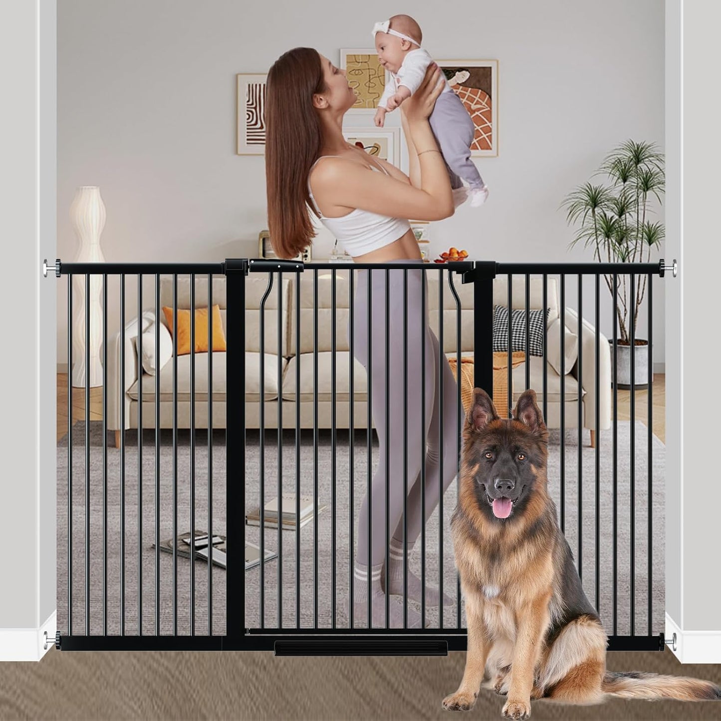 40.55 Extra Tall Baby Gate for Stairs - Pet and Kid Safety