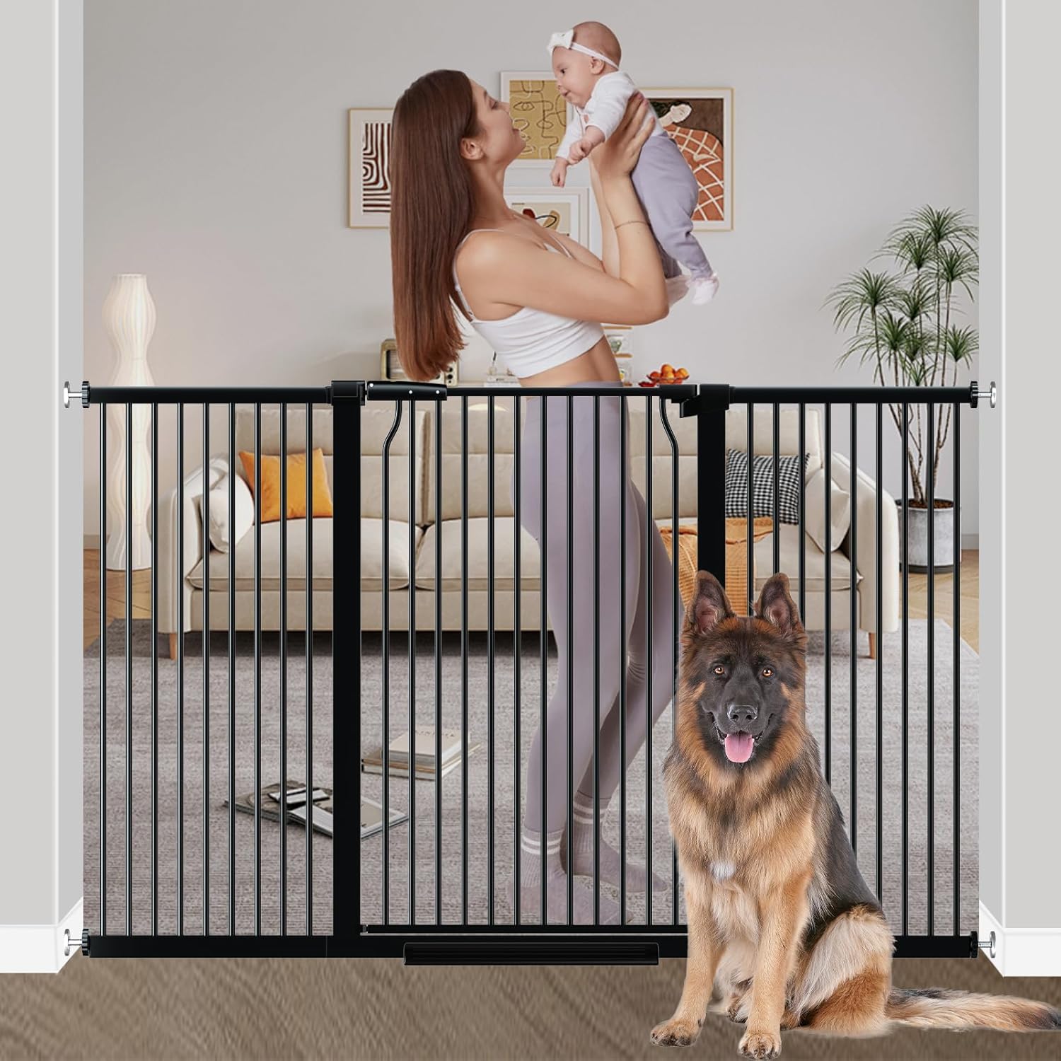 40.55 Extra Tall Baby Gate for Stairs - Pet and Kid Safety