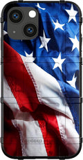 Waving US Flag Rugged Shield Case for iPhone 13 Mini - Limited Edition