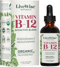 Liquid B12 Vitamin Sublingual Drops for Energy and Focus