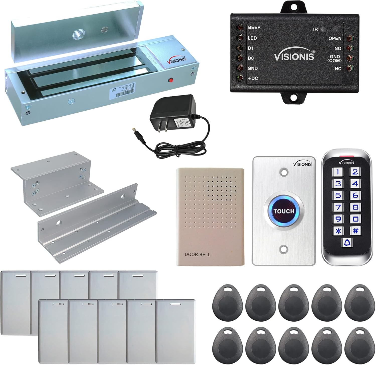 Visionis FPC-5645 One Door Access Control Kit with Maglock