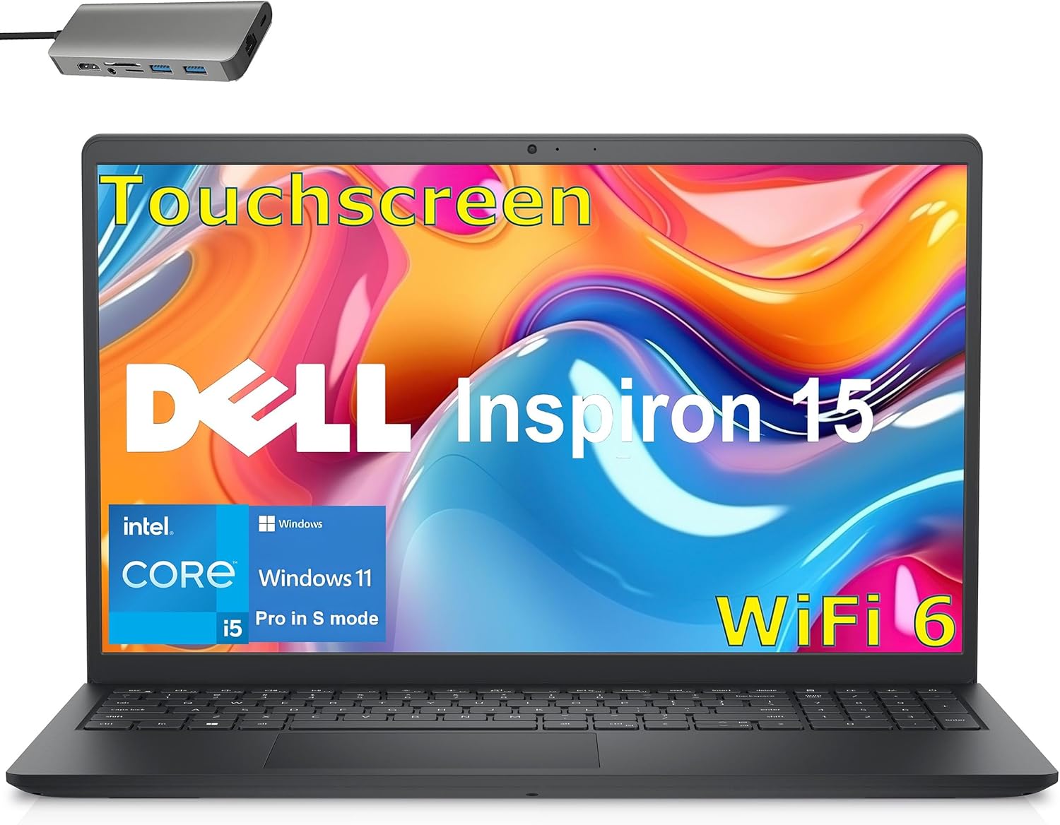 Dell Inspiron 15 Touchscreen Laptop for Business and Students