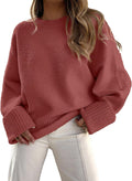 ANRABESS Women's Oversized Fuzzy Knit Pullover Sweater - Cozy Fall if