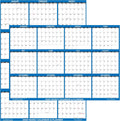 24 in x 36 in SwiftGlimpse 2026 Wall Calendar - Reversible Wet Erase