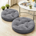 Memory Foam Floor Pillow Set of 2 for Meditation and Yoga