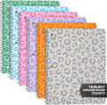 Spiral Notebooks College Ruled 1 Subject Pack of 6 - Assorted Colors