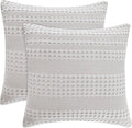 100% Cotton Waffle Weave Euro Sham Covers 2-Pack 26in x 26in Light