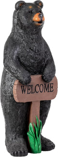 Alpine Corporation 36 in Standing Black Bear Yard Statue - Whimsical