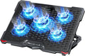 Laptop Cooling Pad 5 Fans for 17.3 in Laptops - Quiet Blue LED