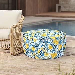 Melody Elephant Inflatable Stool Ottoman for Home and Garden