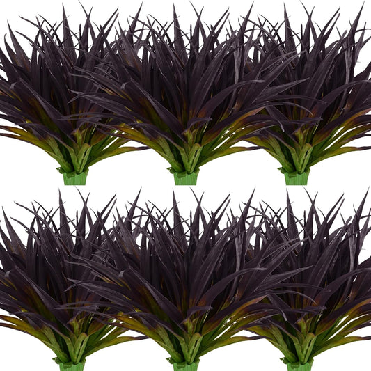 24Pcs Artificial Grass Plant for Outdoor Decor and Garden Use