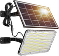 JACKYLED 1000 Lumens 299 LED Solar Flood Light - Bright Dusk to Dawn