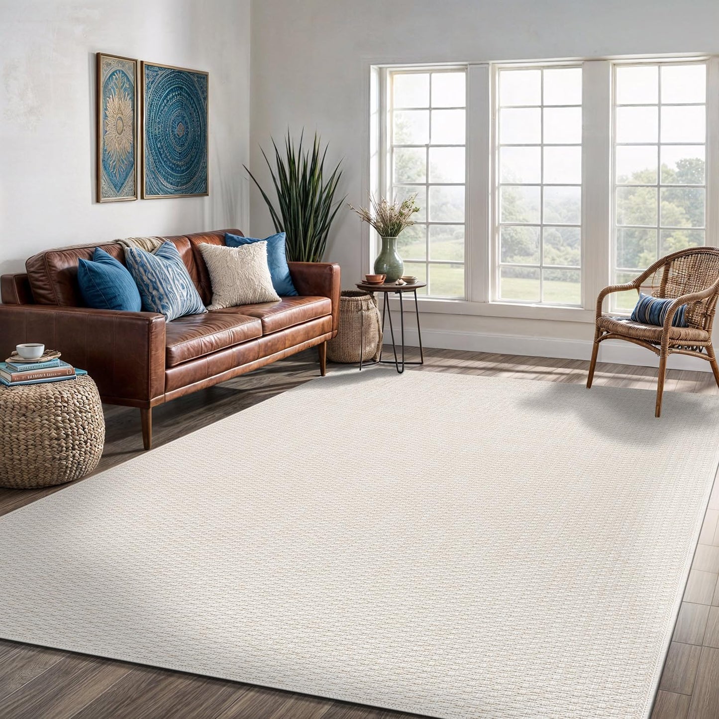 Easy Jute Rug 8x10 for Indoor Outdoor Use - Stylish and Durable