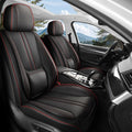 Car Seat Cover Full Set for Honda Accord Black and Red Line - Luxury