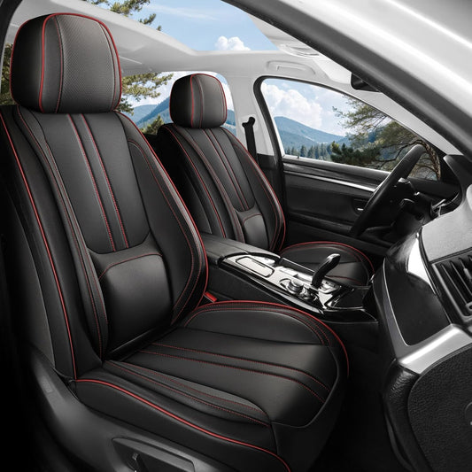 Luxury Leather Car Seat Covers Full Set for Honda Accord 2000-2025