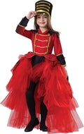 Band Majorette Nutcracker Costume for Girls - Red Toy Soldier Set