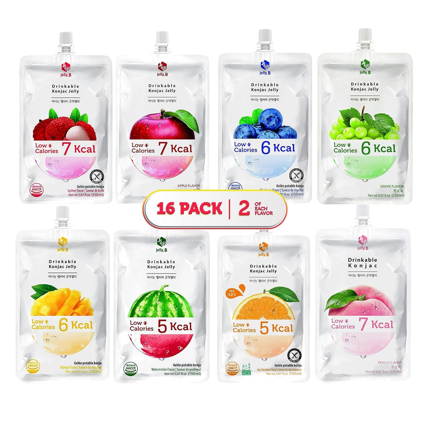 Eat Munchie Box Drinkable Konjac Jelly B Pouches - Healthy Snack