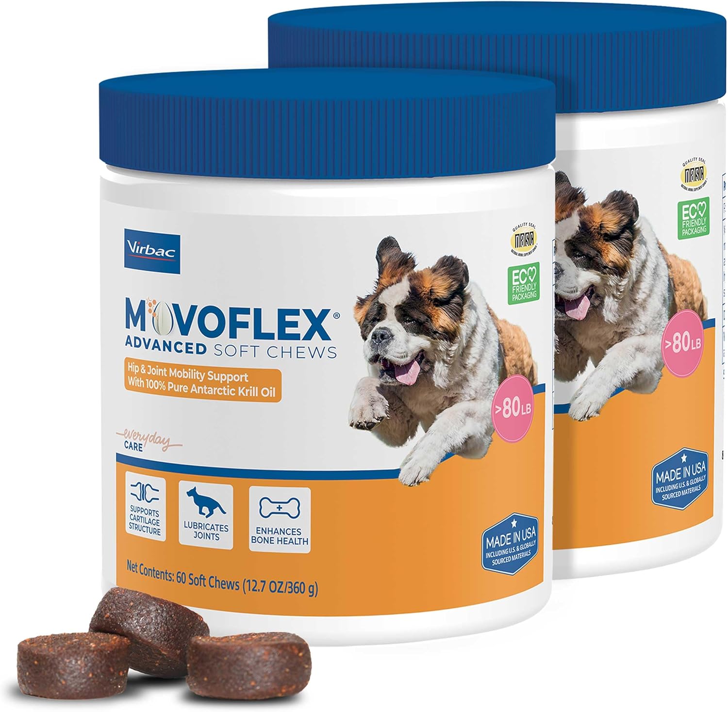 Advanced Soft Chews for Hip and Joint Support in Large Dogs
