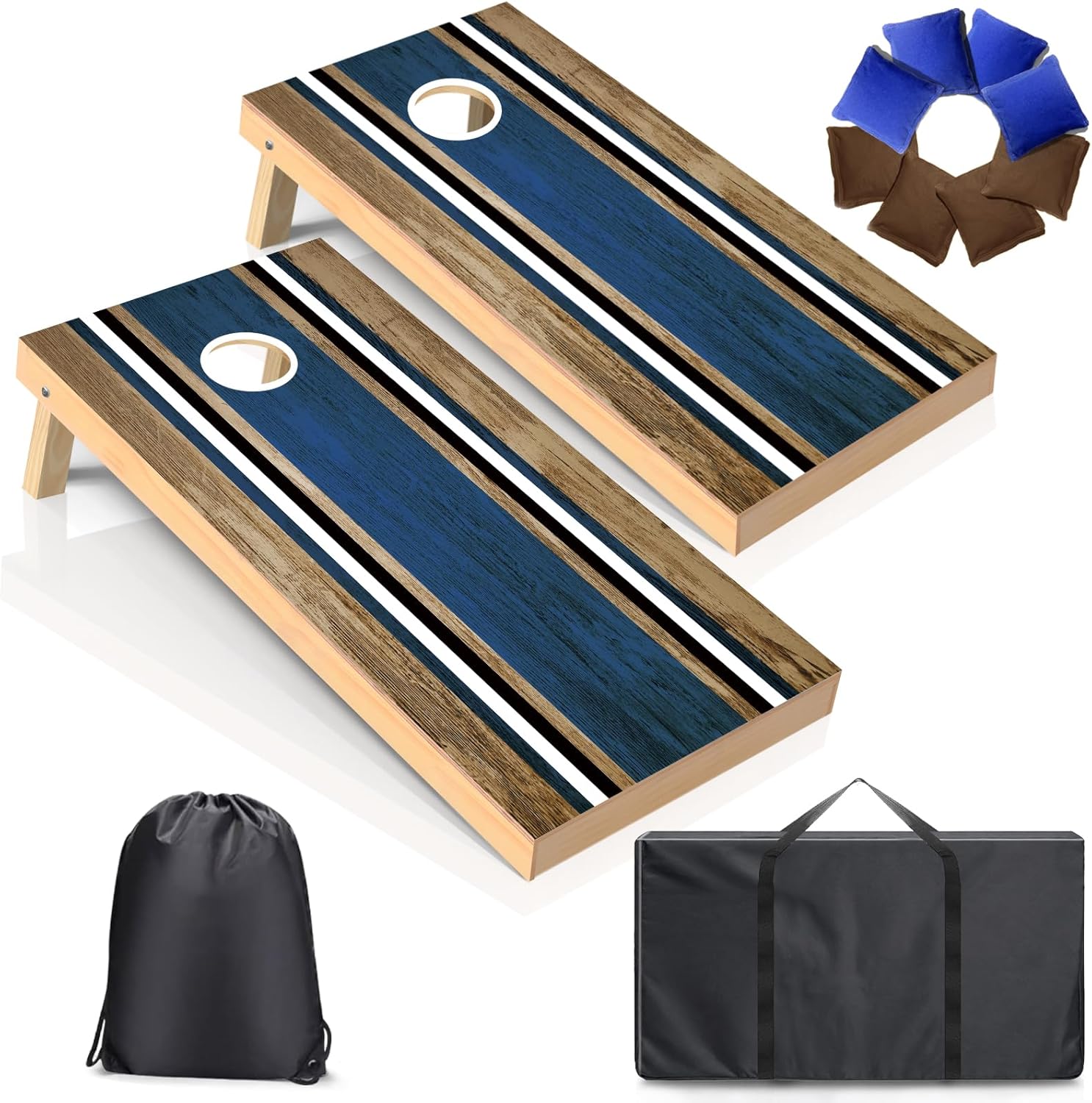 Regulation Size Cornhole Boards Set for Outdoor Fun and Games