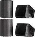Outdoor Audio Bliss: 5.25 Passive Wall Mount Speakers x 2 Pairs