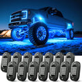 RGB Rock Lights for Trucks 14 Pods - Vibrant Underbody Neon Kit