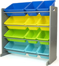 Kids Toy Storage Organizer with 12 Bins - Easy Cleanup and Durable