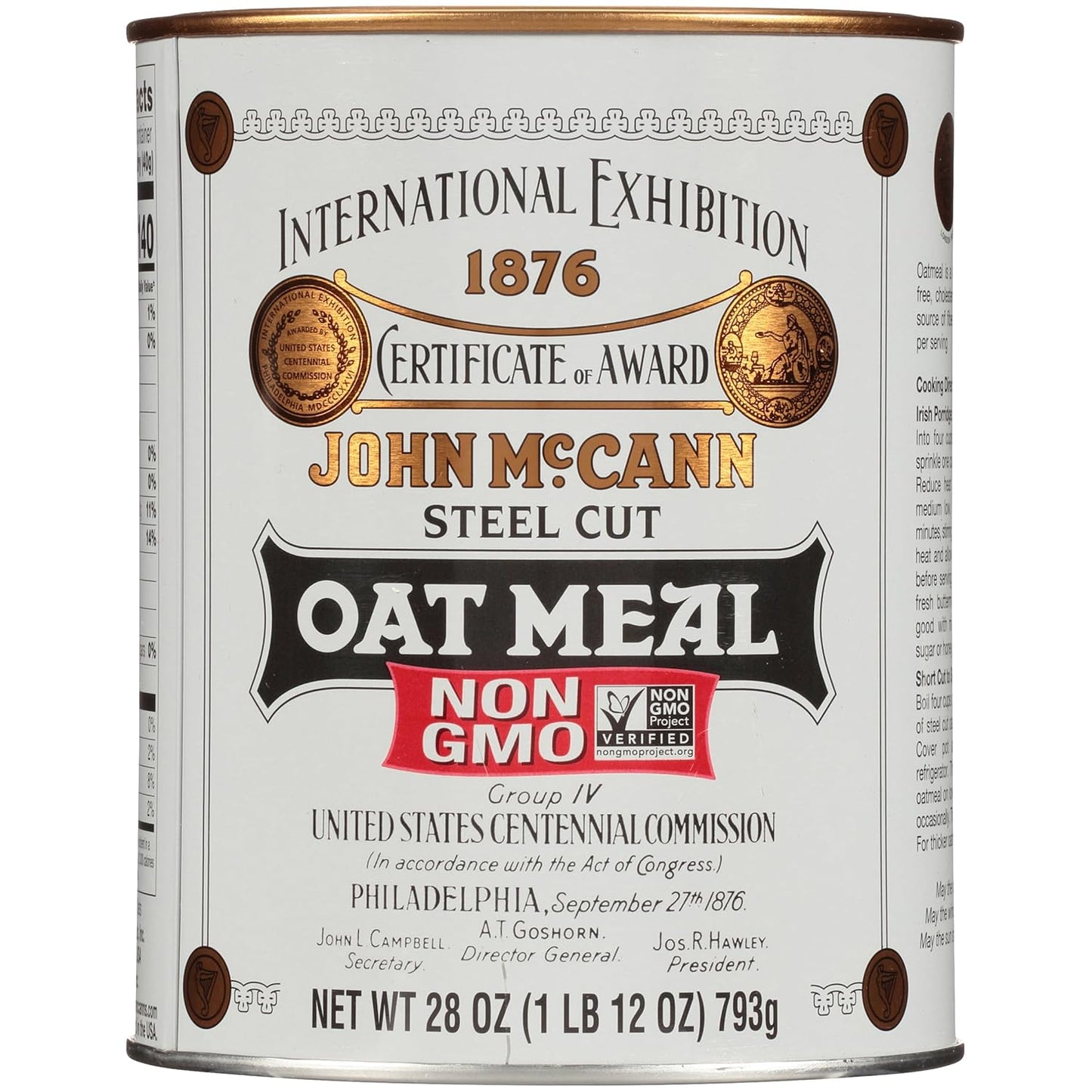 McCann's Irish Oatmeal Steel Cut Oats for Nutritious Breakfast