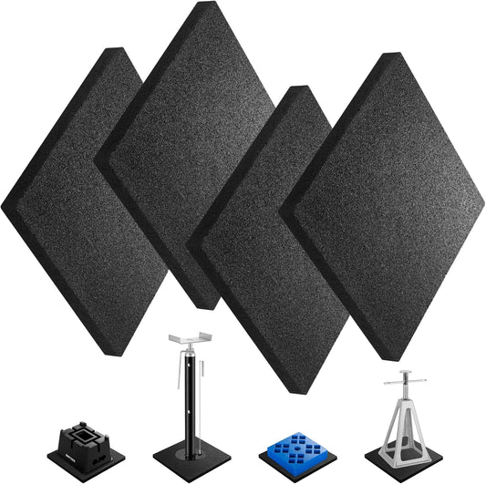 RV Stabilizer Jack Pads - Non-Slip Flex Pads for Trailers